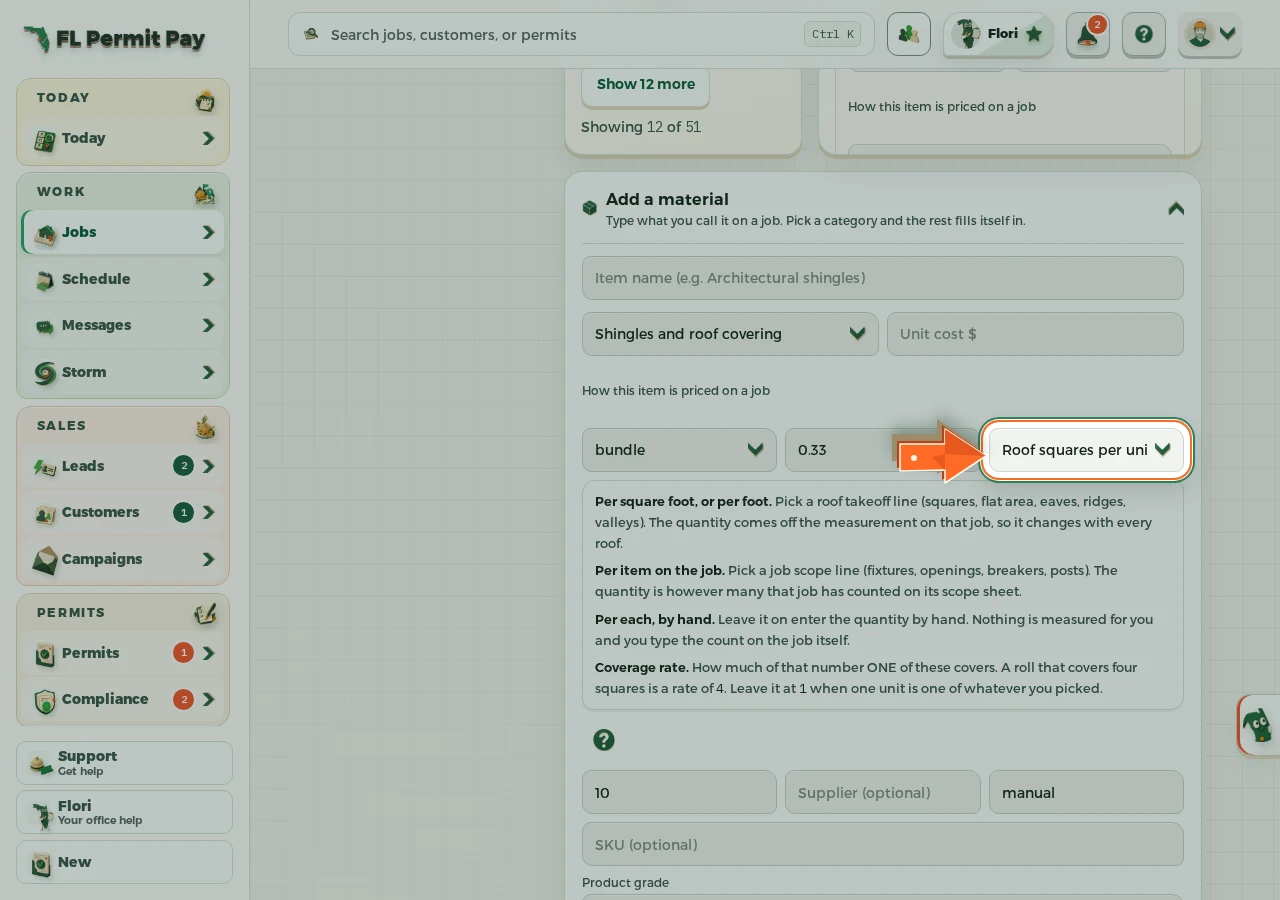 Where to find it: Give each one a basis - the arrow points at the control