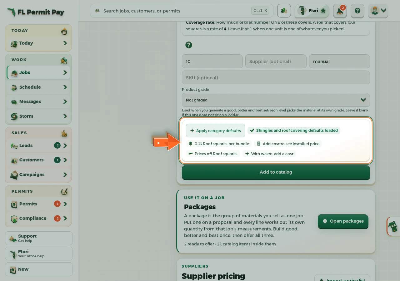 Where to find it: Read what you just built - the arrow points at the control