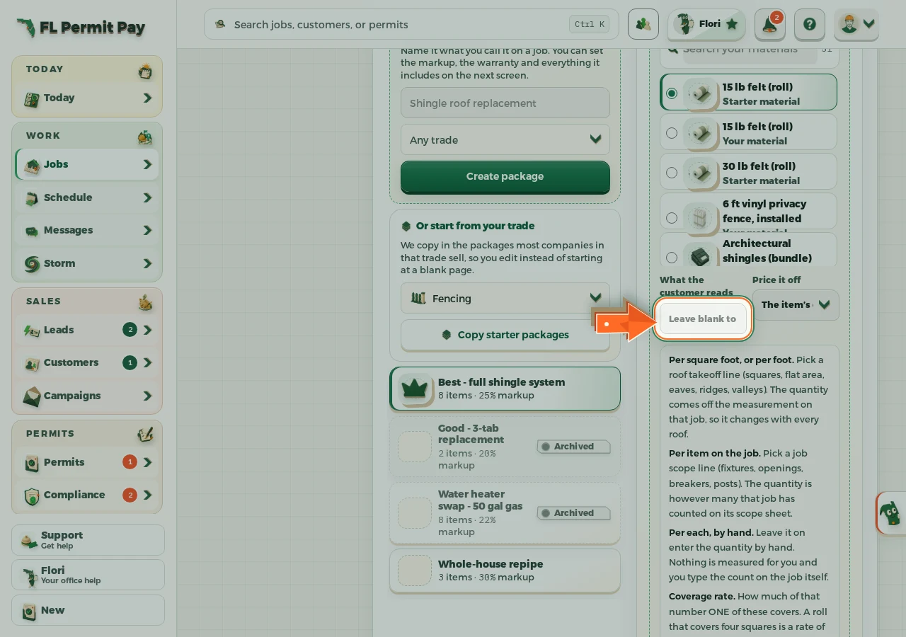 Where to find it: Say what the customer reads on that line - the arrow points at the control