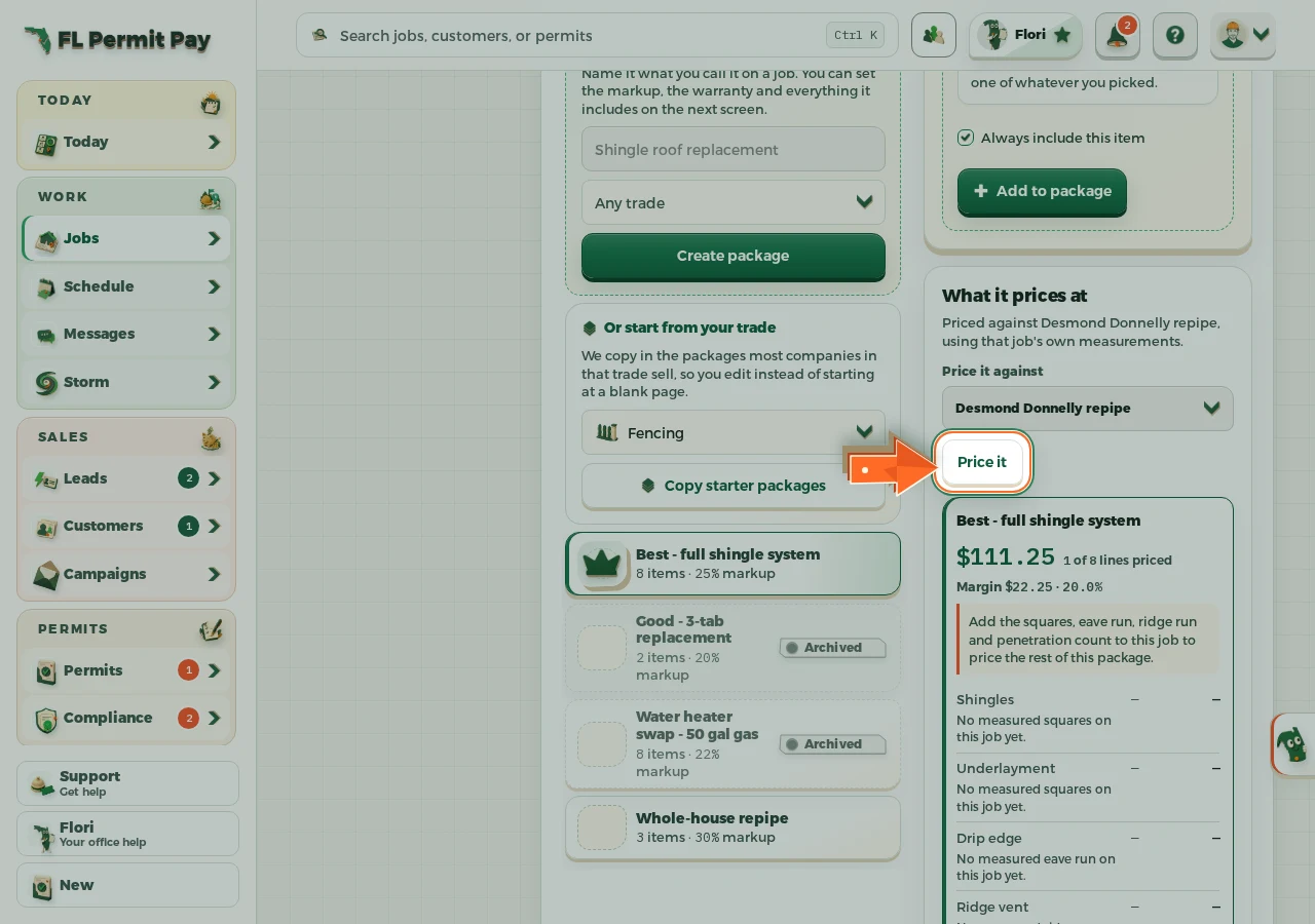 Where to find it: See what the whole package comes to - the arrow points at the control